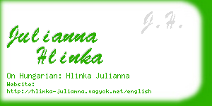 julianna hlinka business card